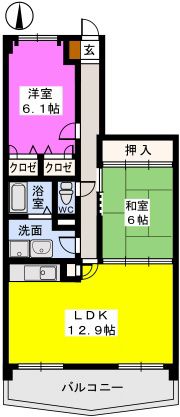 シーサイド小戸の間取り画像