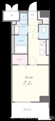 ドゥ バーグ渡辺通の間取り画像