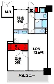 RJRプレシア新宮中央駅前の間取り画像