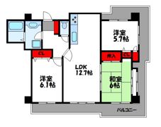 ダイナコートエスパシオ新宮駅前の間取り画像