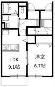 スクエア田村の間取り画像