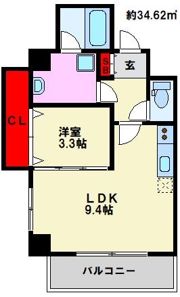 KRISKAR高宮の間取り画像