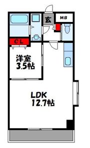 ランデルメゾン空港東の間取り画像