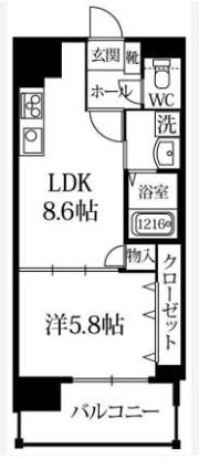 Pond Mum HAKATA（ポンドマム博多）の間取り画像