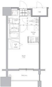 エンクレスト博多STYLEの間取り画像