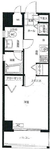 ピュアドームリージェント薬院の間取り画像