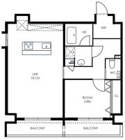 Re＋Nudgeone.大橋の間取り画像