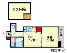 モンレーヴ市崎の間取り画像