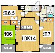 アドバンテージ百道の間取り画像