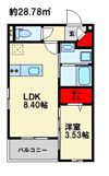 ラクラス南福岡Northの間取り画像