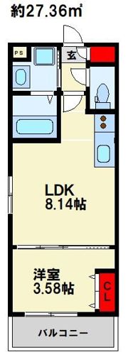Alivis南福岡southの間取り画像