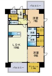 ラ・シルフィード博多駅南の間取り画像