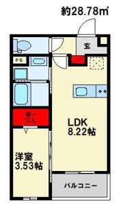 Alivis南福岡northの間取り画像