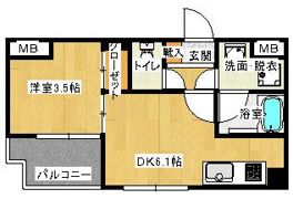 マリアージュ薬院の間取り画像