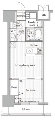 エンクレスト吉塚駅前IIの間取り画像