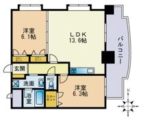 イーストコート箱崎の間取り画像