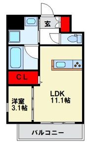 ロイヤル博多駅南の間取り画像