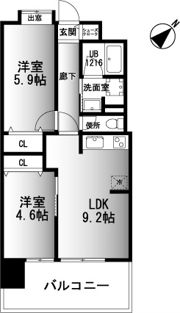 ラ・フォンテ博多駅南の間取り画像