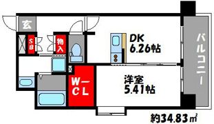 ビュークレスト香椎駅前の間取り画像