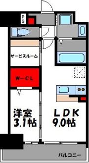 ラフィーネ箱崎駅前の間取り画像