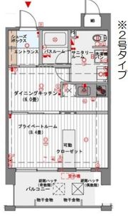 レジデンシャルヒルズインペリアルスイートの間取り画像
