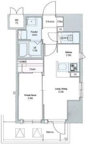 ネストピア西新IIの間取り画像