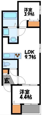 カトレア姪浜の間取り画像