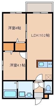 カトレア姪浜IIの間取り画像