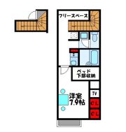 レオパレスパストラルウィンドの間取り画像