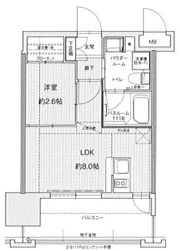 ドゥーエ赤坂の間取り画像