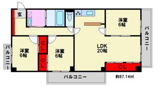 イトーピア高宮マンションの間取り画像