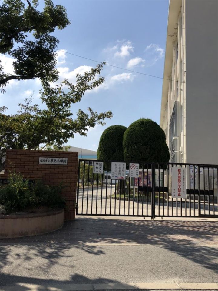 近くの福岡市立原北小学校まで567m(徒歩8分)