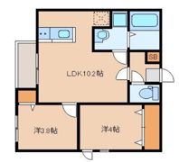 カトレア板付の間取り画像