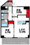 アマビリスF箱崎の間取り画像