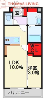 エフパルク大橋IIの間取り画像
