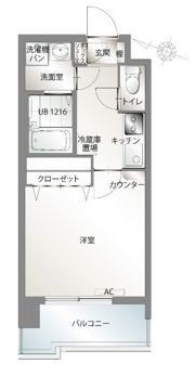 エンクレスト赤坂の間取り画像