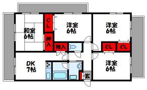 カサデヴィエントの間取り画像