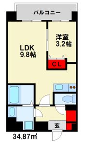 メゾンドボヌールの間取り画像