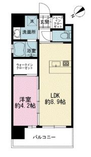 ラファセグランビア博多の間取り画像