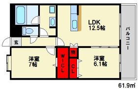 ヴィラージュの間取り画像