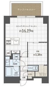 Ropponmatsu View Apartmentの間取り画像