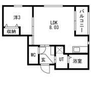 ソルヴェール馬出の間取り画像