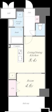 プレジール薬院テラスの間取り画像