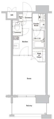 エンクレスト大博通りAPEXの間取り画像
