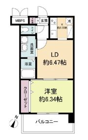 レジディア天神の間取り画像