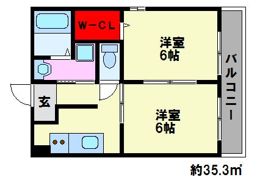 メゾンラクロセット Bの間取り画像