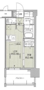 グランフォーレ博多ウォーターフロントの間取り画像