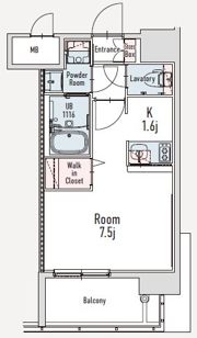 エンクレスト博多駅南FITの間取り画像