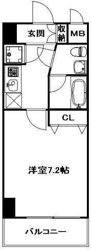ピュアドームエクサイト博多アネックスの間取り画像