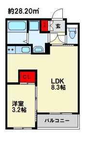 リアンレガーロ南本町の間取り画像